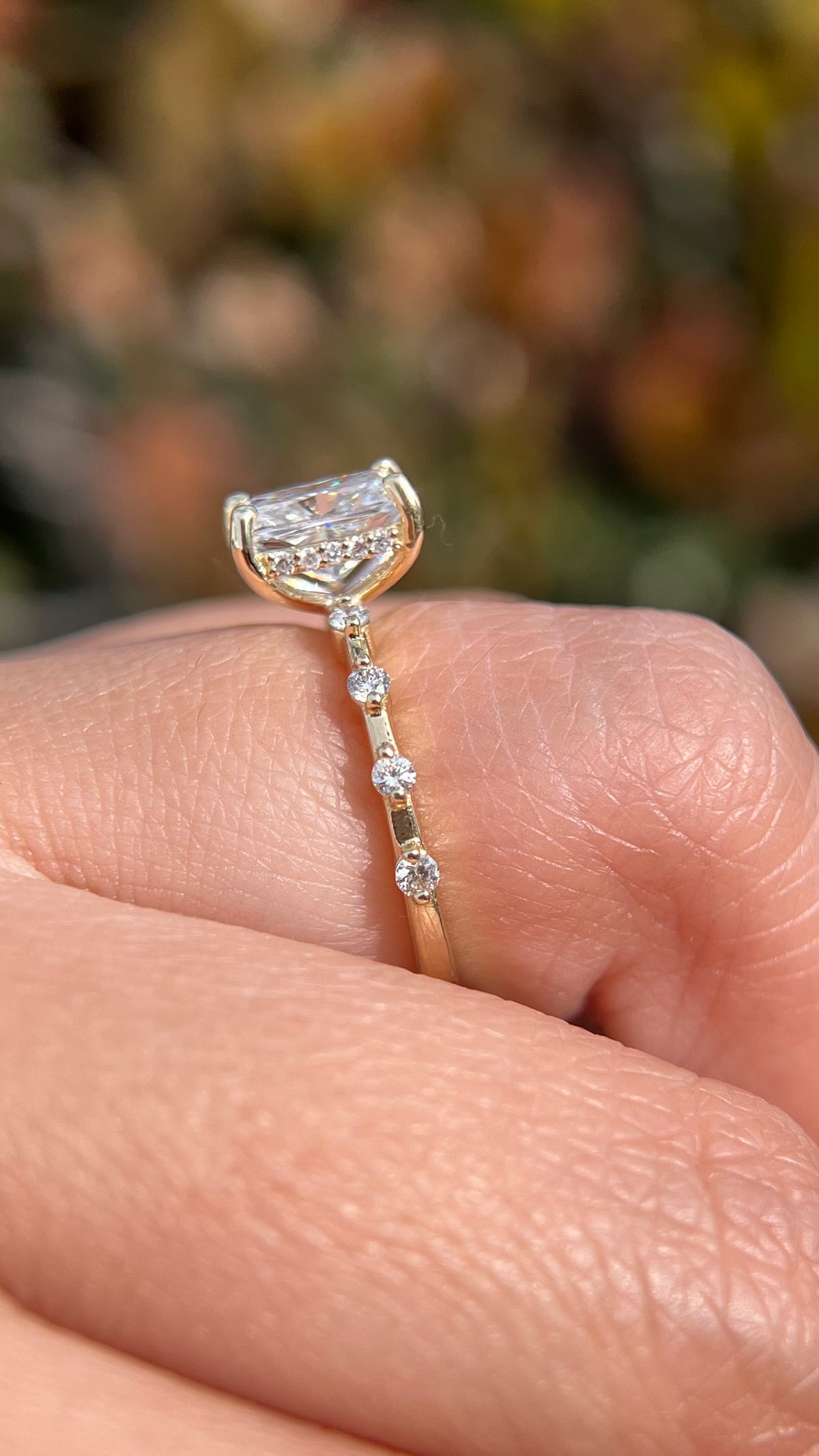 Bella 1.76ct G-SI1 Cushion Cut Lab Grown Diamond Engagement Ring 14K Gold