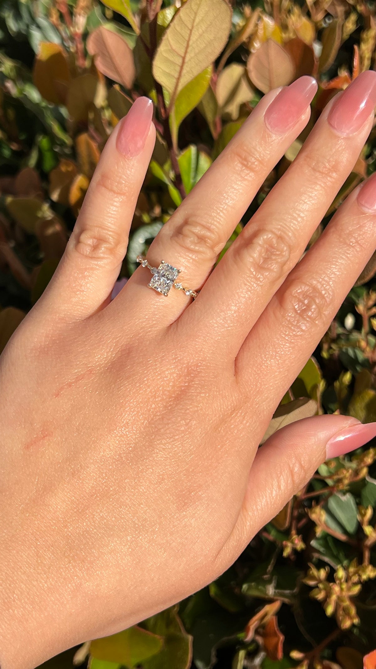 Bella 1.51ct E-VS1 Radiant Cut Lab Grown Diamond Engagement Ring 14K Gold