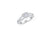 V Split Diamond Engagement Ring 0.87 ct tw 14K White Gold DENG002 - NorthandSouthJewelry