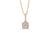 Cluster Diamond Pendant 0.40 CT TW 14K Rose Gold DPEN010 - NorthandSouthJewelry