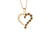 Chocolate Diamond Heart Pendant 0.31 CT TW 14K Rose Gold DPEN038 - NorthandSouthJewelry