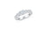 Three Stone Diamond Engagement Ring 0.98 ct tw 14K White Gold DENG051 - NorthandSouthJewelry