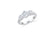 Three Stone Diamond Engagement Ring 1.55 ct tw 14K White Gold DENG063 - NorthandSouthJewelry