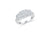 Three Stone Diamond Engagement Ring 1.07 ct tw 14K White Gold DENG041 - NorthandSouthJewelry