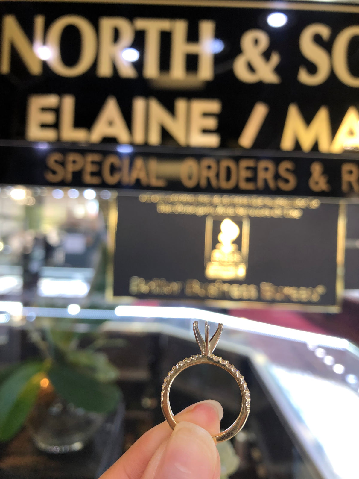 Monique Engagement Setting (Setting Only) 0.60 ct tw 14K Yellow Gold ESET001