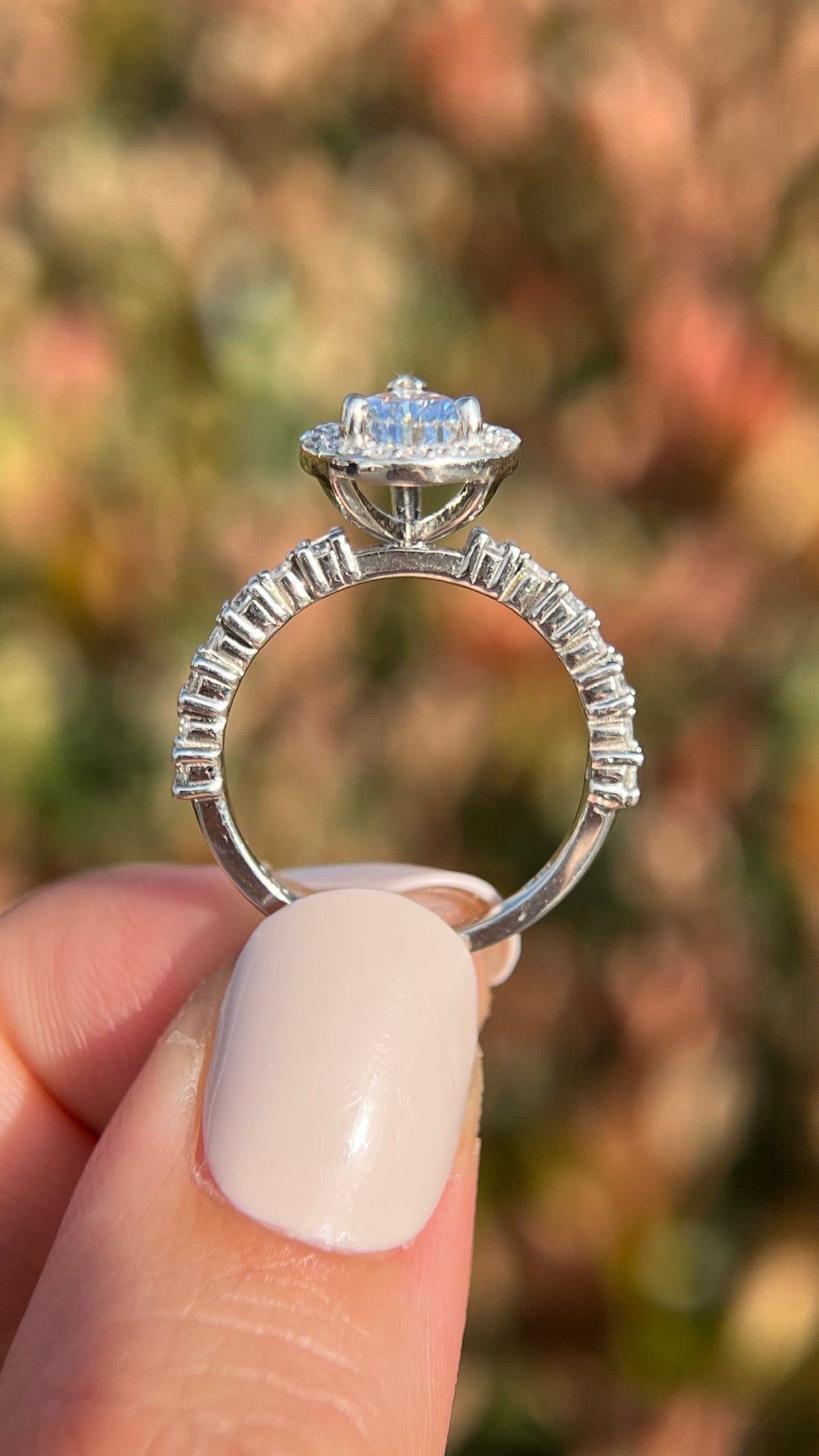 Faye 1.56ct E-VS1 Pear Cut Lab Grown Diamond Engagement Ring 14K Gold