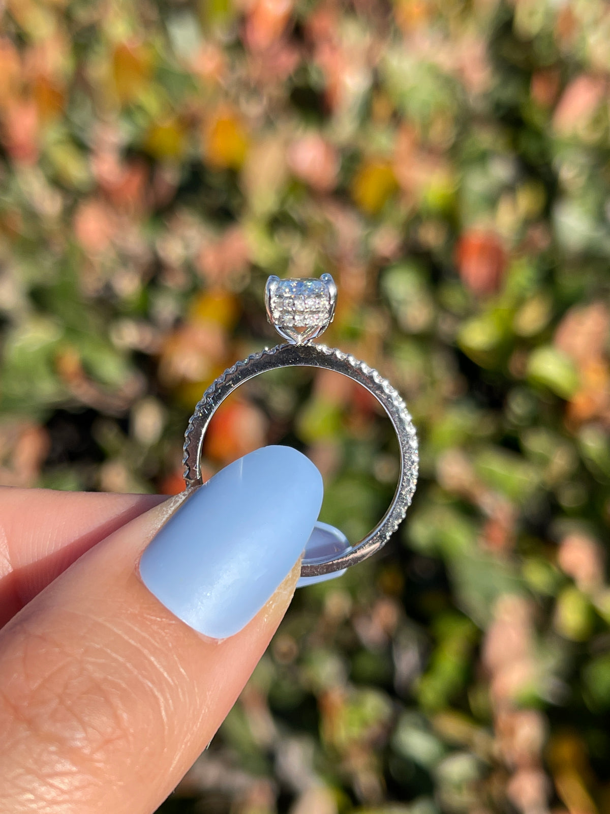 Jada 1.58ct E-VS1 Oval Cut Double Hidden Halo Lab Grown Diamond Engagement Ring 14K Gold