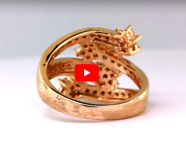 Chocolate Diamond Band 0.85 ct tw Round-Cut 14K Rose Gold BAN052 - NorthandSouthJewelry