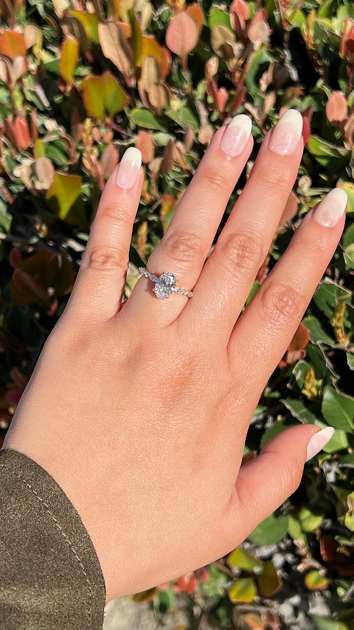 Myra 1.91ct E-VS1 Oval Cut Lab Grown Diamond Engagement Ring 14K Gold