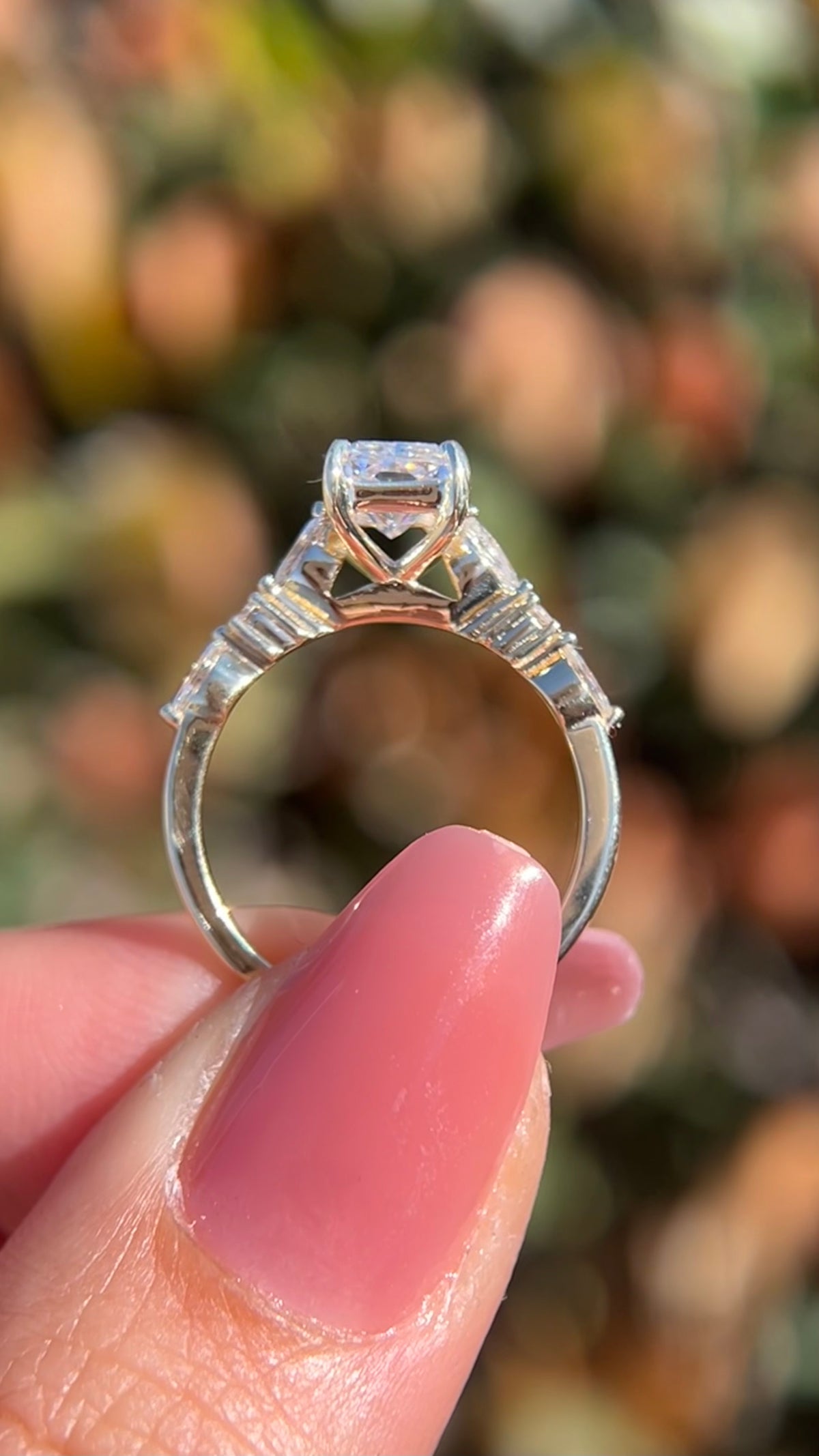 Mina 1.39ct F-VS1 Radiant Cut Lab Grown Diamond Engagement Ring 14K Gold