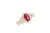1.28 CT Oval Pink Sapphire Diamond Ring 0.85 CT TW 14K Rose Gold PSR005 - NorthandSouthJewelry