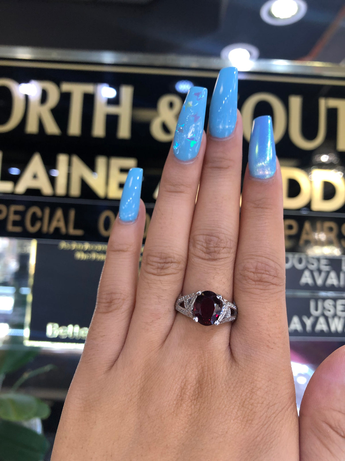 2.74 CT Oval Pink Tourmaline Diamond Ring 0.56 CT TW 14K White Gold PTR006 - NorthandSouthJewelry