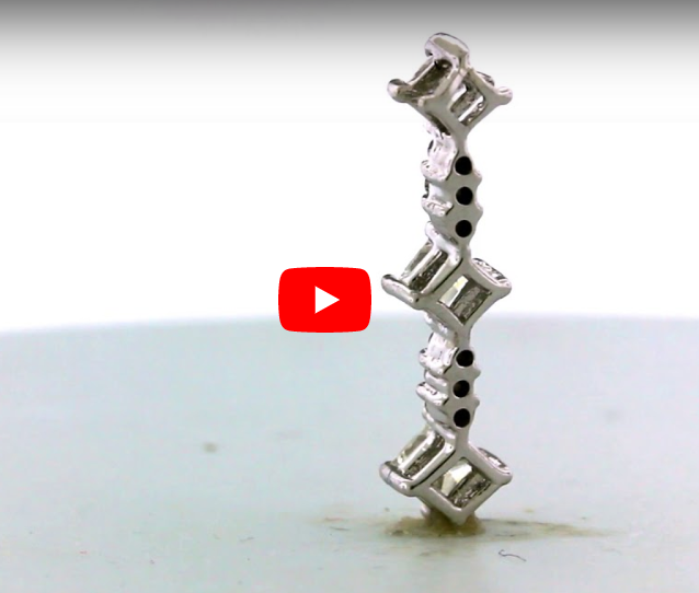 Diamond Bar Pendant 0.64 CT TW 14K White Gold DPEN028 - NorthandSouthJewelry