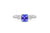1.21 CT Cushion Cut Tanzanite Diamond Ring 0.79 CT TW 14K White Gold TZR011 - NorthandSouthJewelry