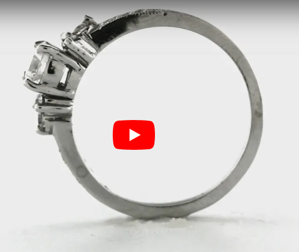 Diamond Engagement Ring 1.37 ct tw 14K White Gold DENG022 - NorthandSouthJewelry