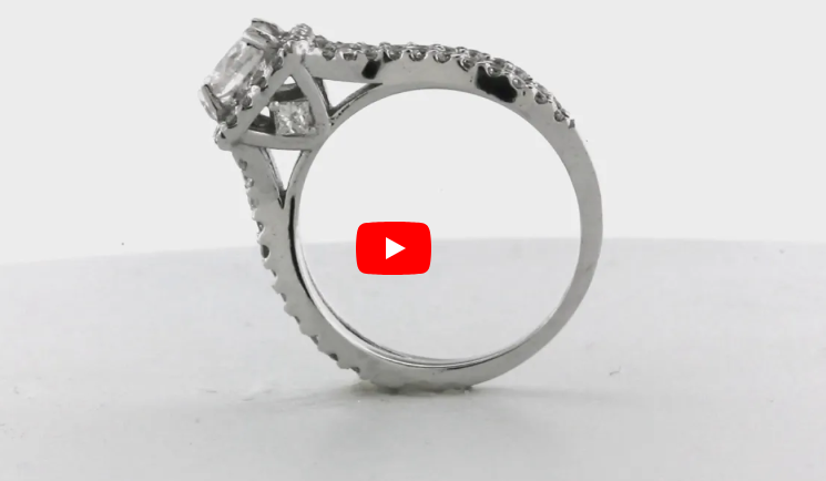 Diamond Engagement Ring 2.36 ct tw 14K White Gold DENG013 - NorthandSouthJewelry