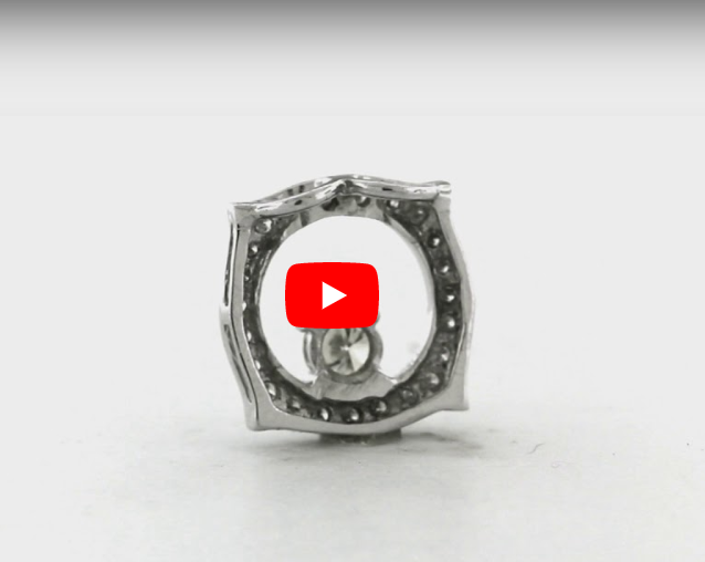 Diamond Pendant 0.46 CT TW 14K White Gold DPEN026 - NorthandSouthJewelry