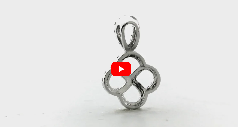 Double Infinity Diamond Pendant 0.47 CT TW 14K White Gold DPEN004 - NorthandSouthJewelry