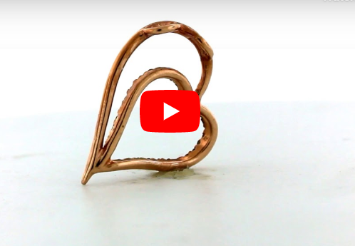 Chocolate Diamond Heart Pendant 0.26 CT TW 14K Rose Gold DPEN037 - NorthandSouthJewelry
