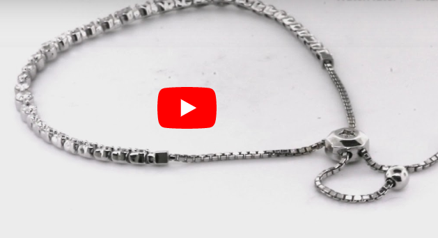 2.03 CT TW Bolo Adjustable Diamond Bracelet 14K White Gold DBR004 - NorthandSouthJewelry