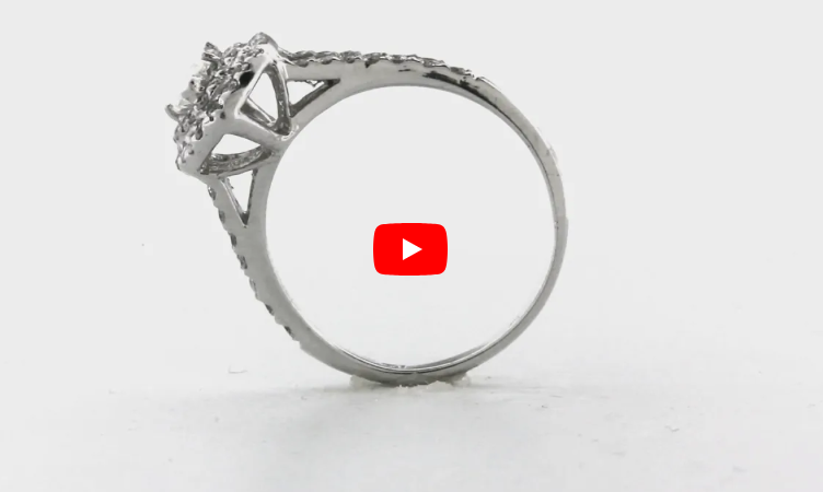 Marquise Diamond Engagement Ring 2.34 ct tw 14K White Gold DENG014 - NorthandSouthJewelry