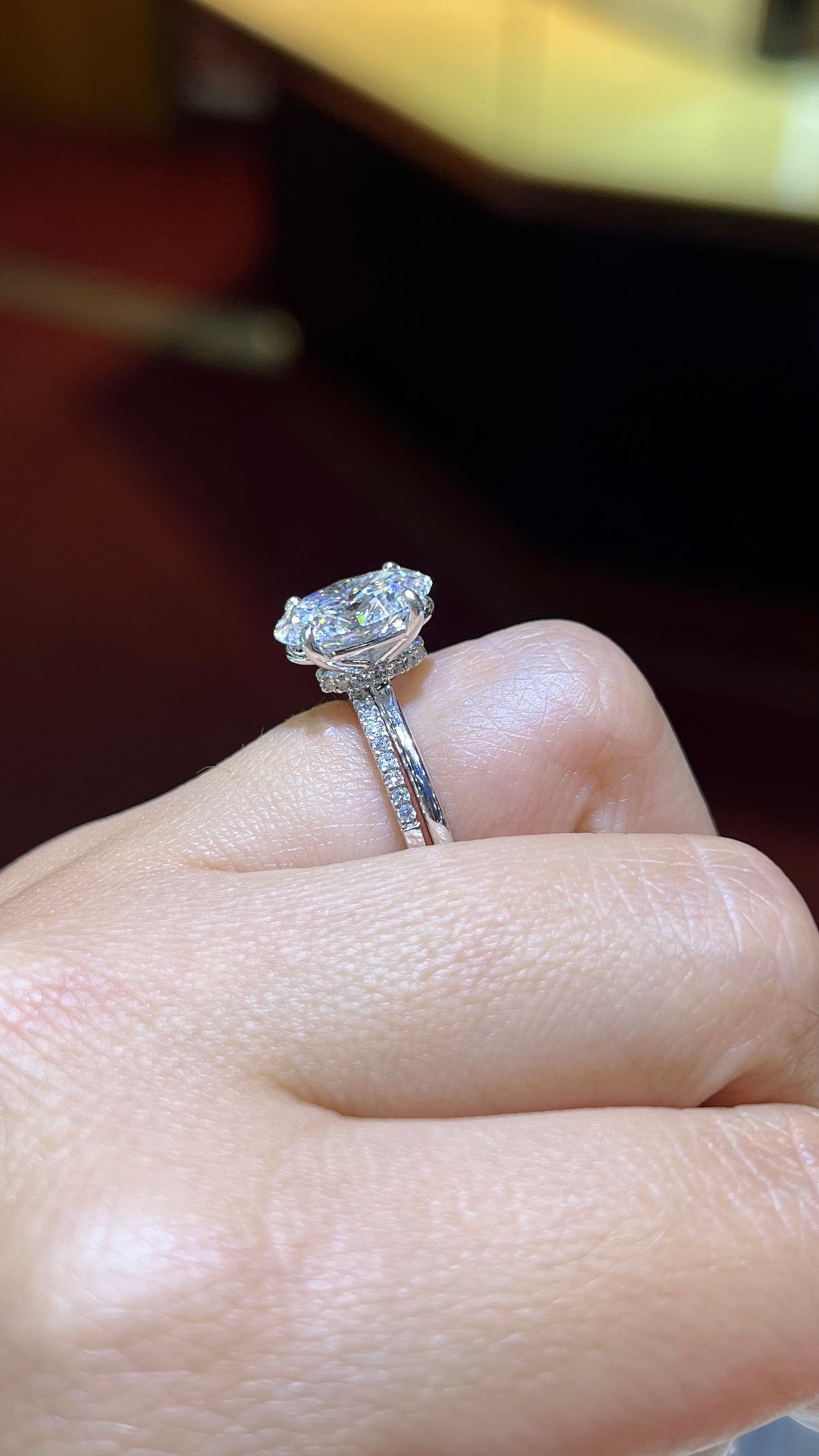 0.15ct 1.5mm Pave Diamond Wedding Band 14K Gold BAN015