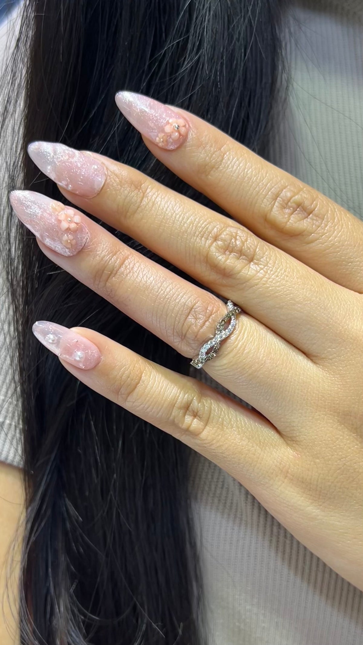 0.46ct Full Diamond Twist Chocolate Diamond Wedding Band 14K Gold BAN017