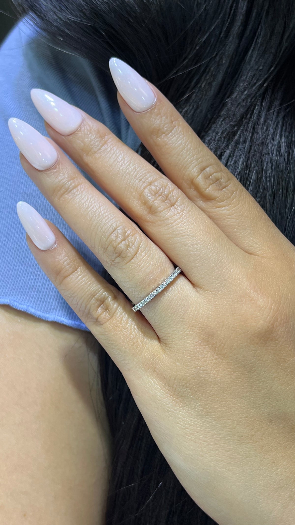 0.20ct Diamond Wedding Band 14K Gold BAN055