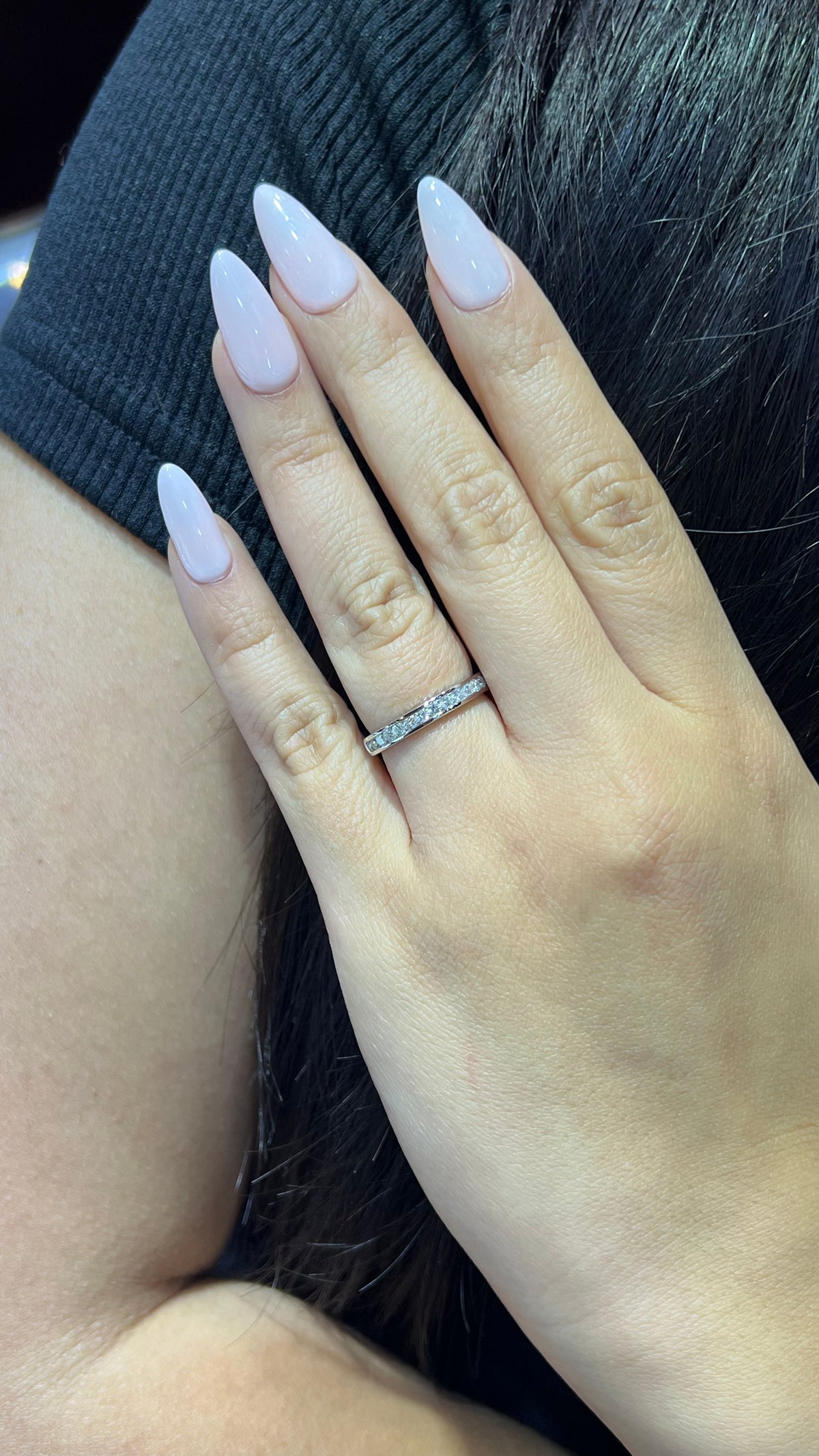 0.45ct Channel Set Diamond Wedding Band 14K Gold BAN061