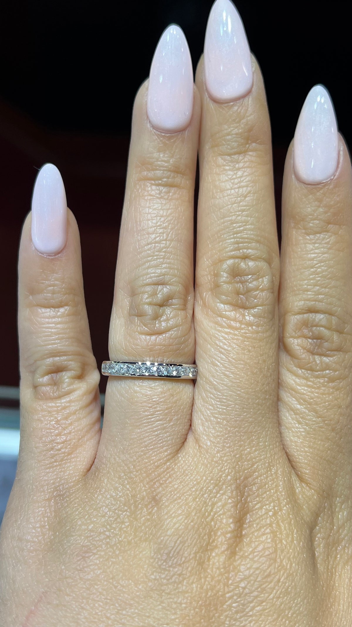 0.45ct Channel Set Diamond Wedding Band 14K Gold BAN061