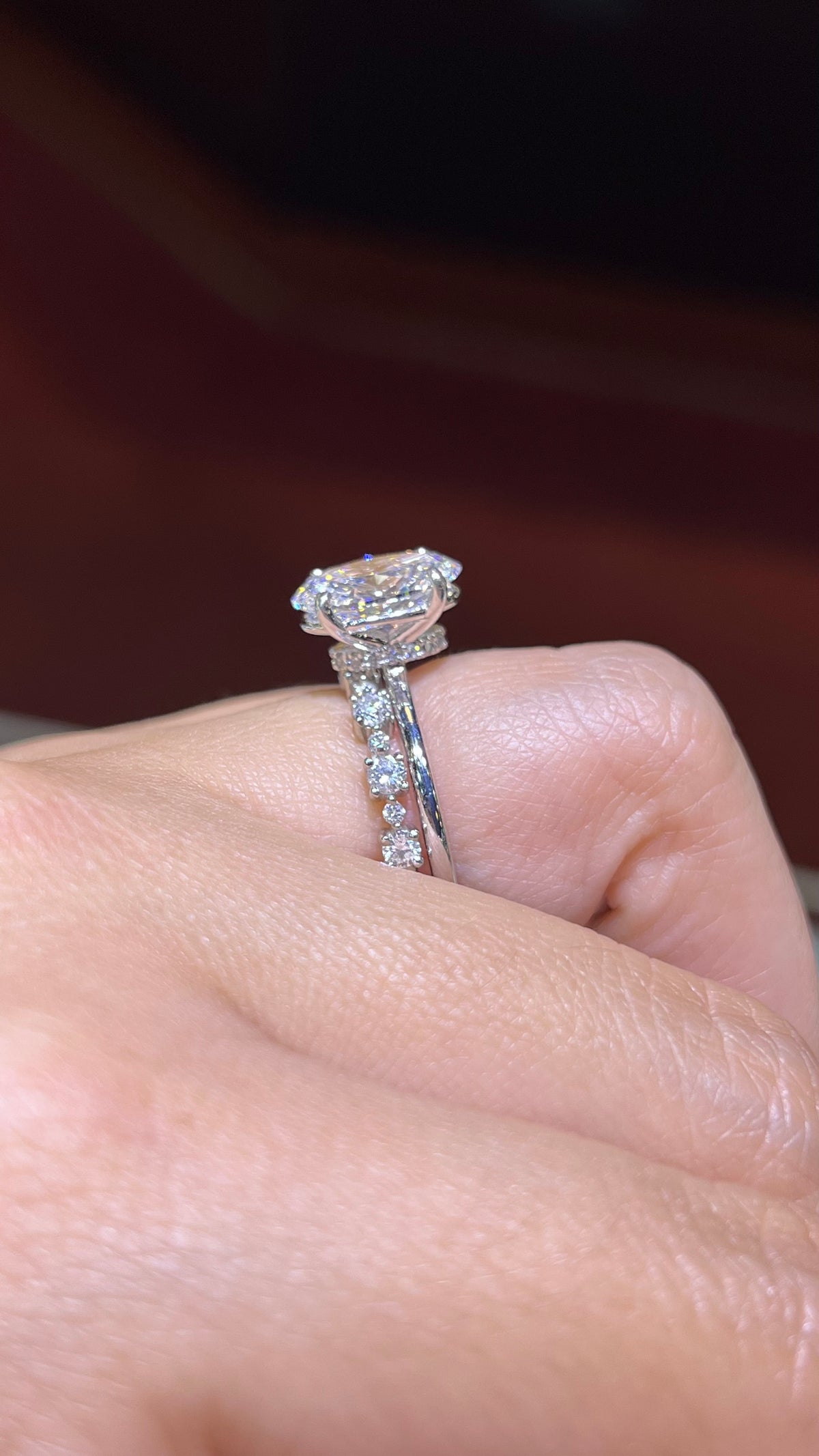 0.50ct Alternating Big and Small Round Diamond Wedding Band 14K Gold BAN080