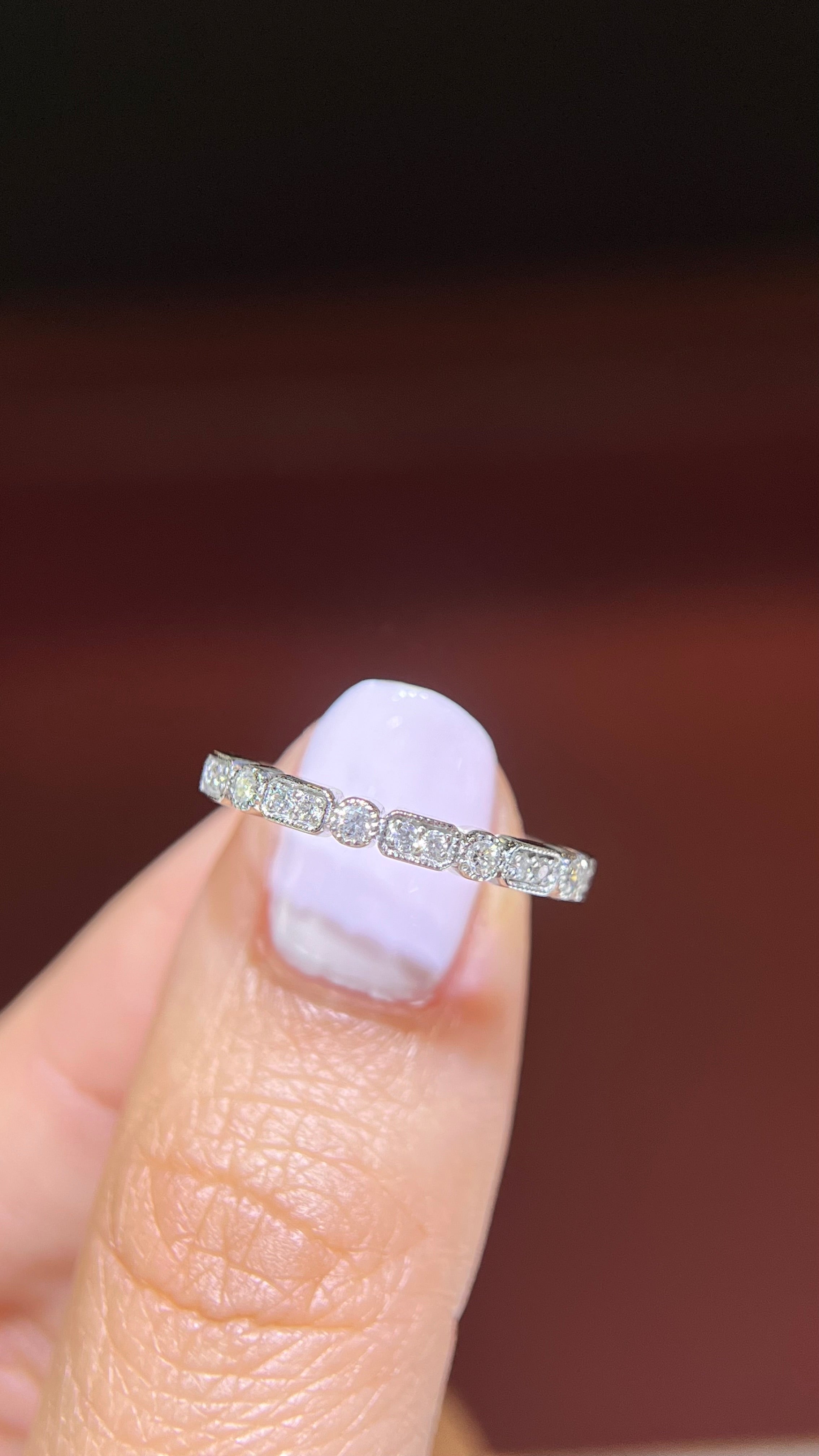 Rectangular Bands Rectangle diamond wedding band | Honestweddingadvice.com
