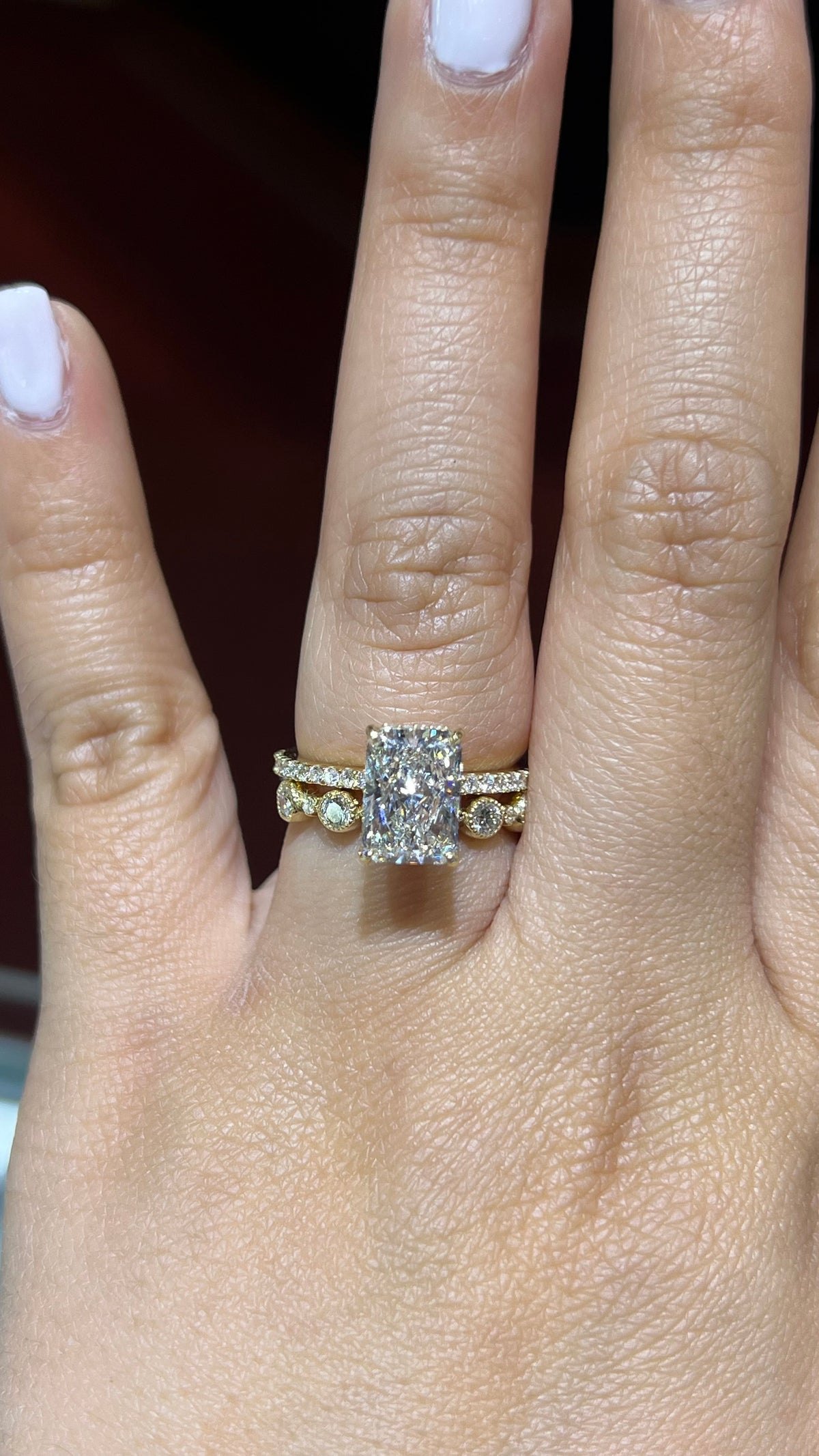 0.40ct Milgrain Beaded Bezel Diamond Wedding Band 14K Gold BAN123