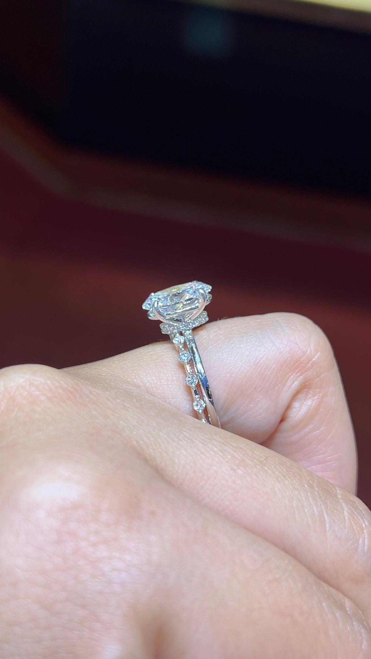 0.25ct Spaced Out Diamond Wedding Band 14K Gold BAN133