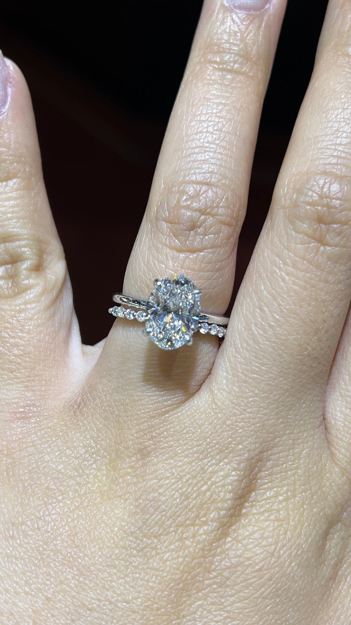 0.29ct Single Shared Prong Bubble Diamond Wedding Band 14K Gold BAN135