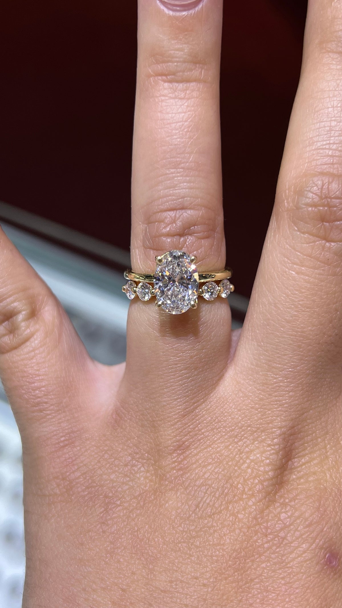 0.80ct Single Shared Prong Bubble Diamond Wedding Band 14K Gold BAN157