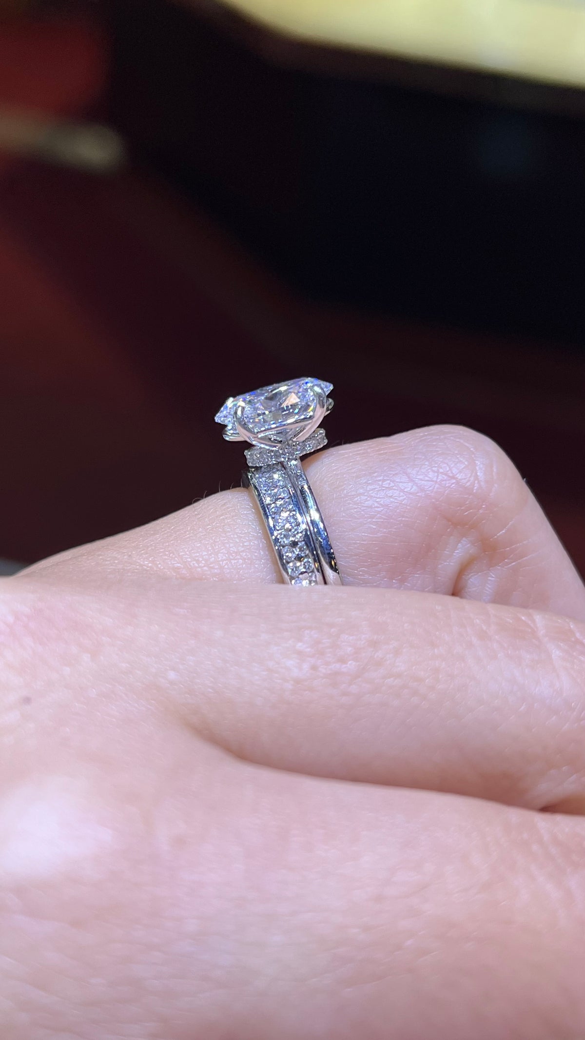 0.40ct Double Row Channel Set Diamond Wedding Band 14K Gold BAN038