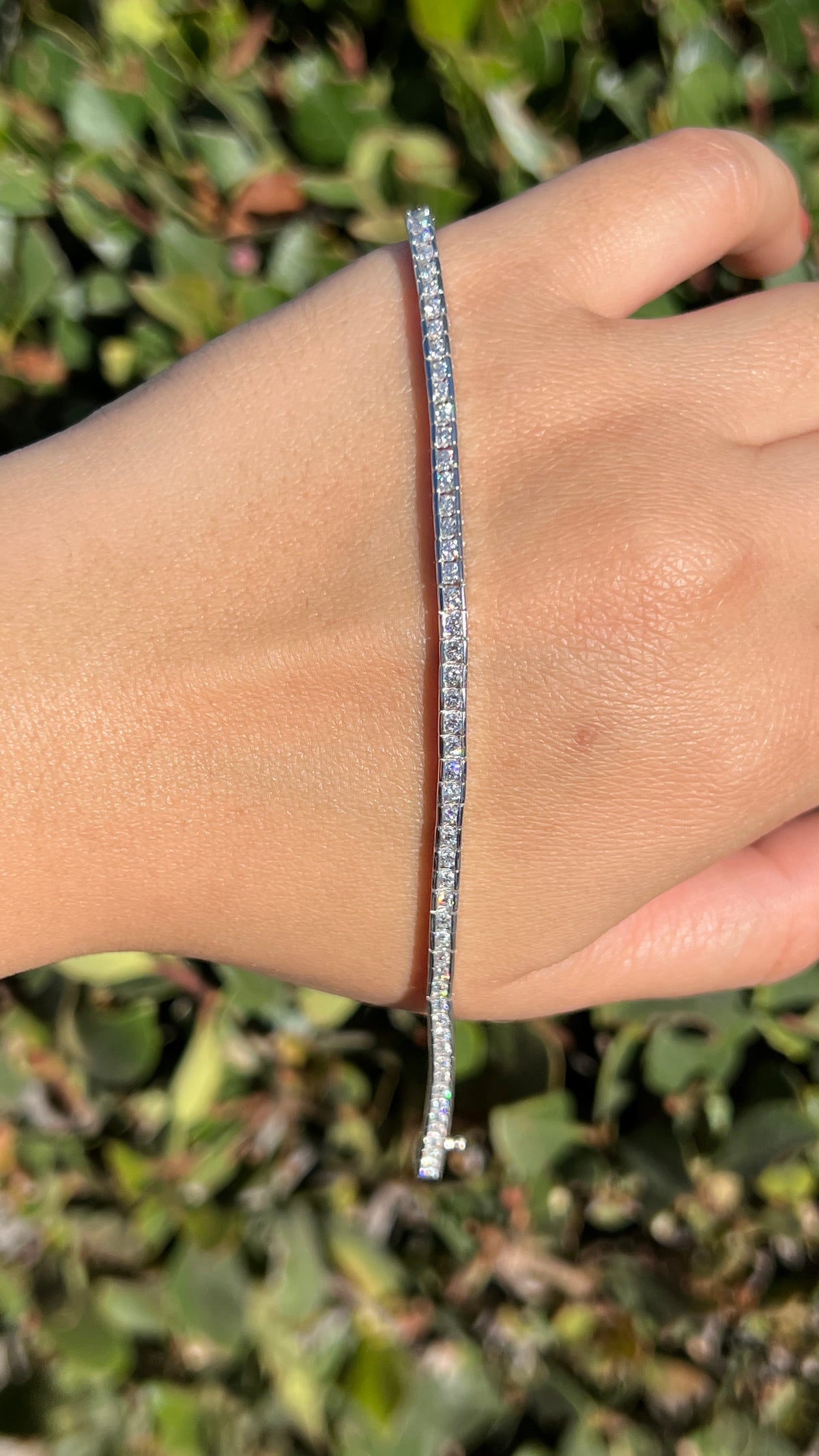 2.0mm Diamond Tennis Bracelet 14K Solid Gold DFB017