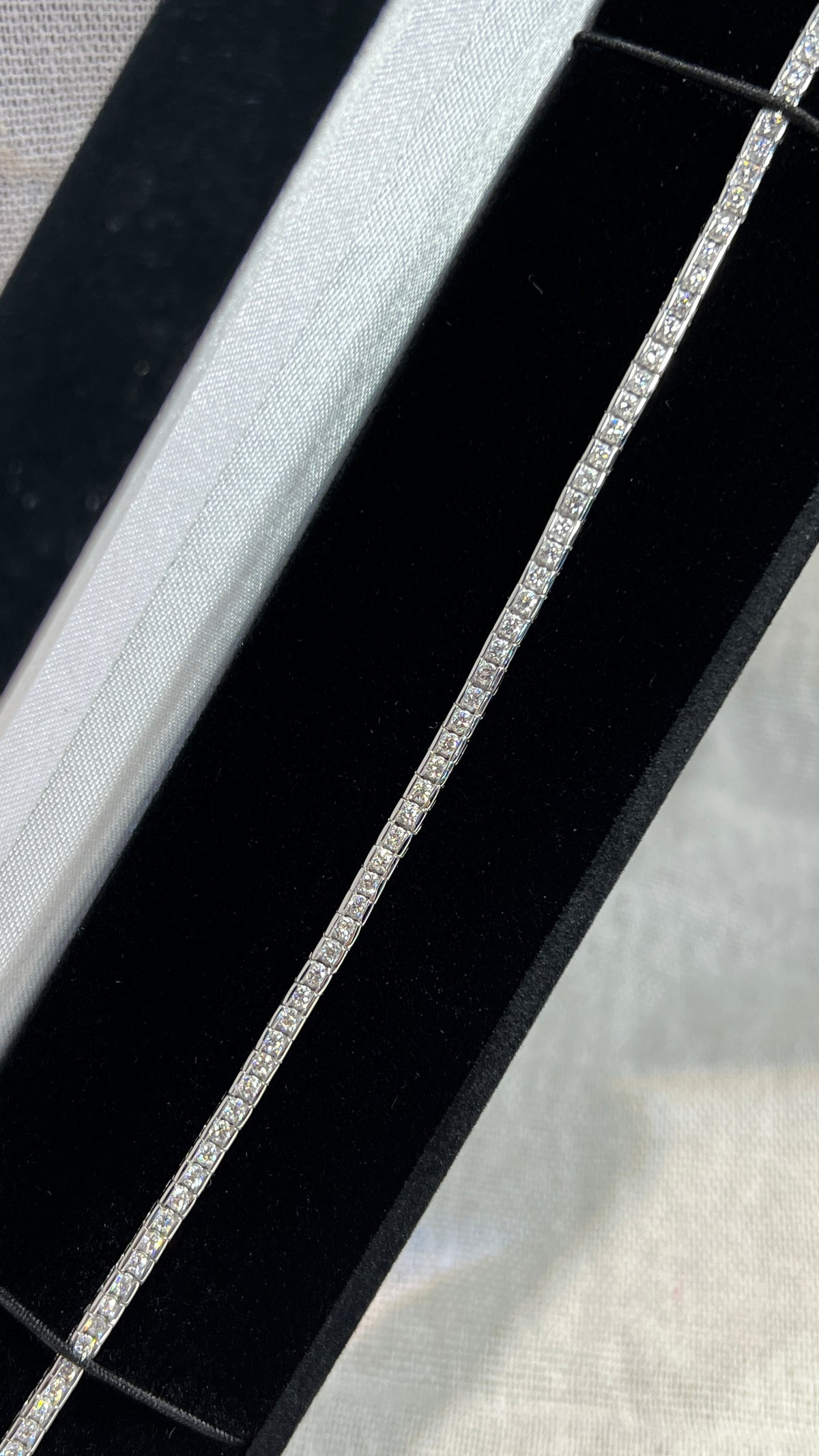 2.0mm Diamond Tennis Bracelet 14K Solid Gold DFB017