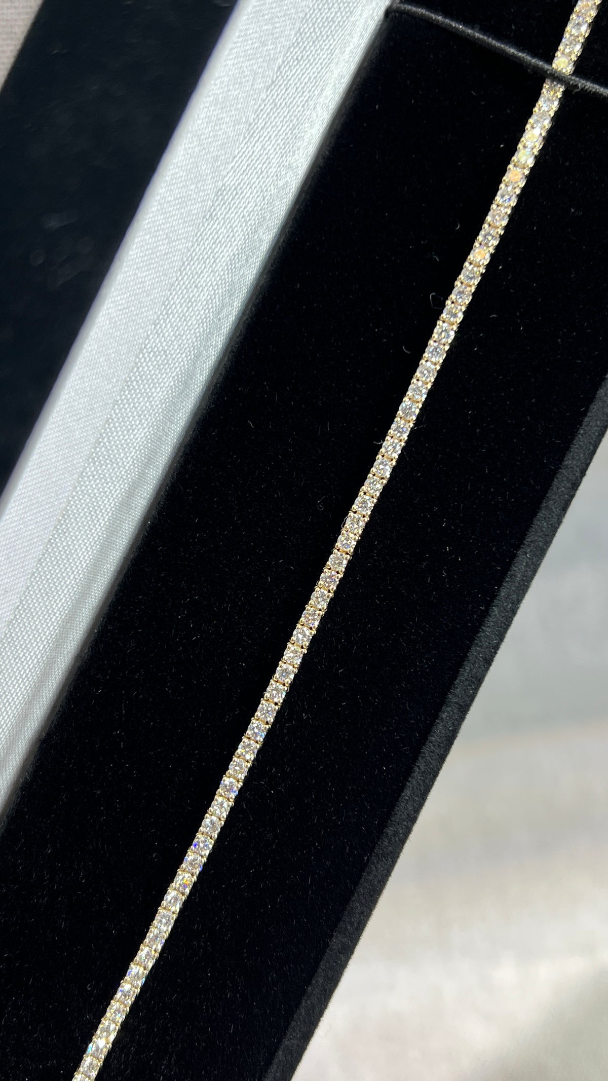 2.0mm Diamond Tennis Bracelet 14K Solid Gold DFB023