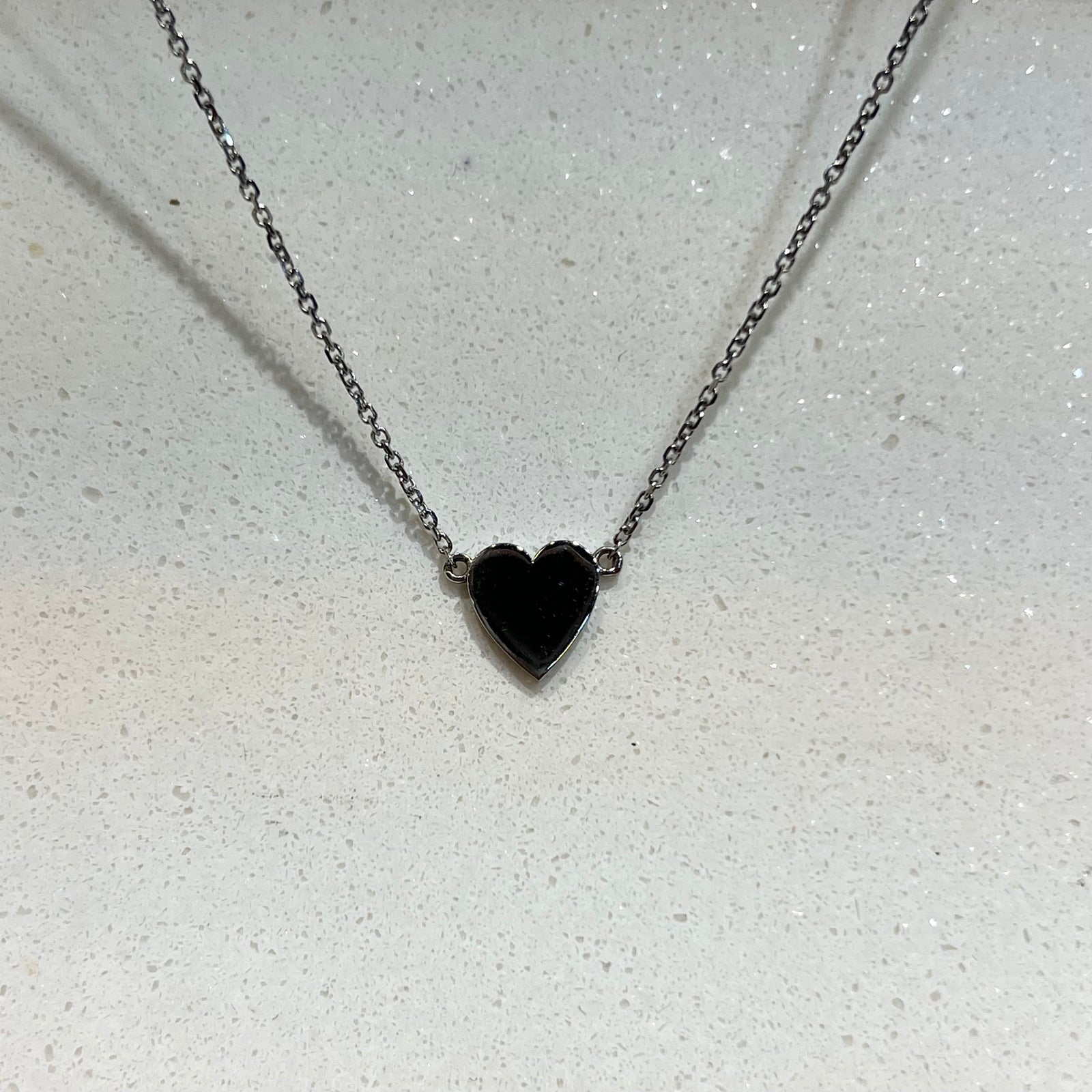 1.1mm Cable Chain w/ Engravable Plain Gold Heart Necklace 14K Gold DFN012