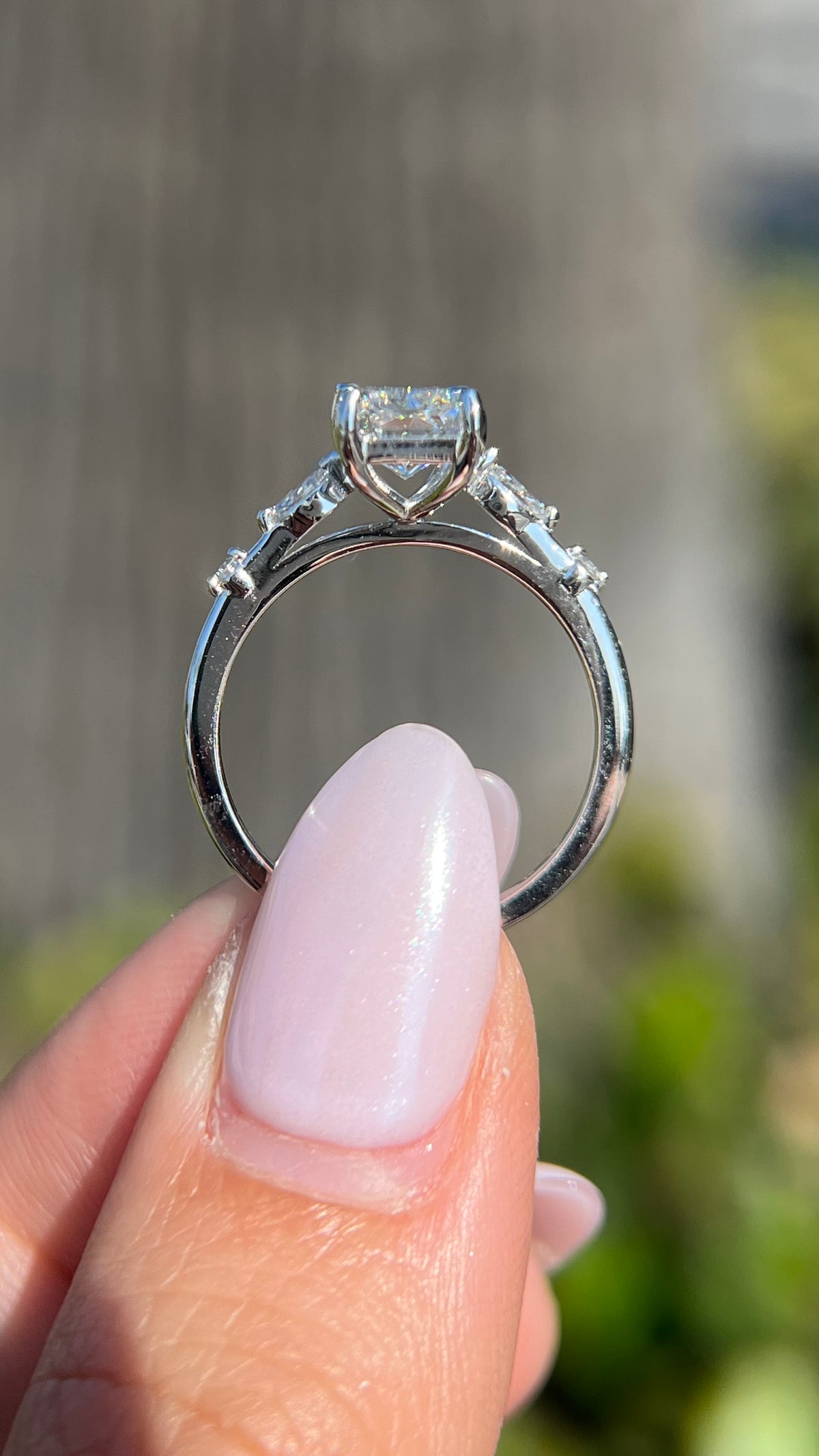 Maci 2.26ct E-VS1 Radiant Cut Lab Grown Diamond Engagement Ring 14K Gold