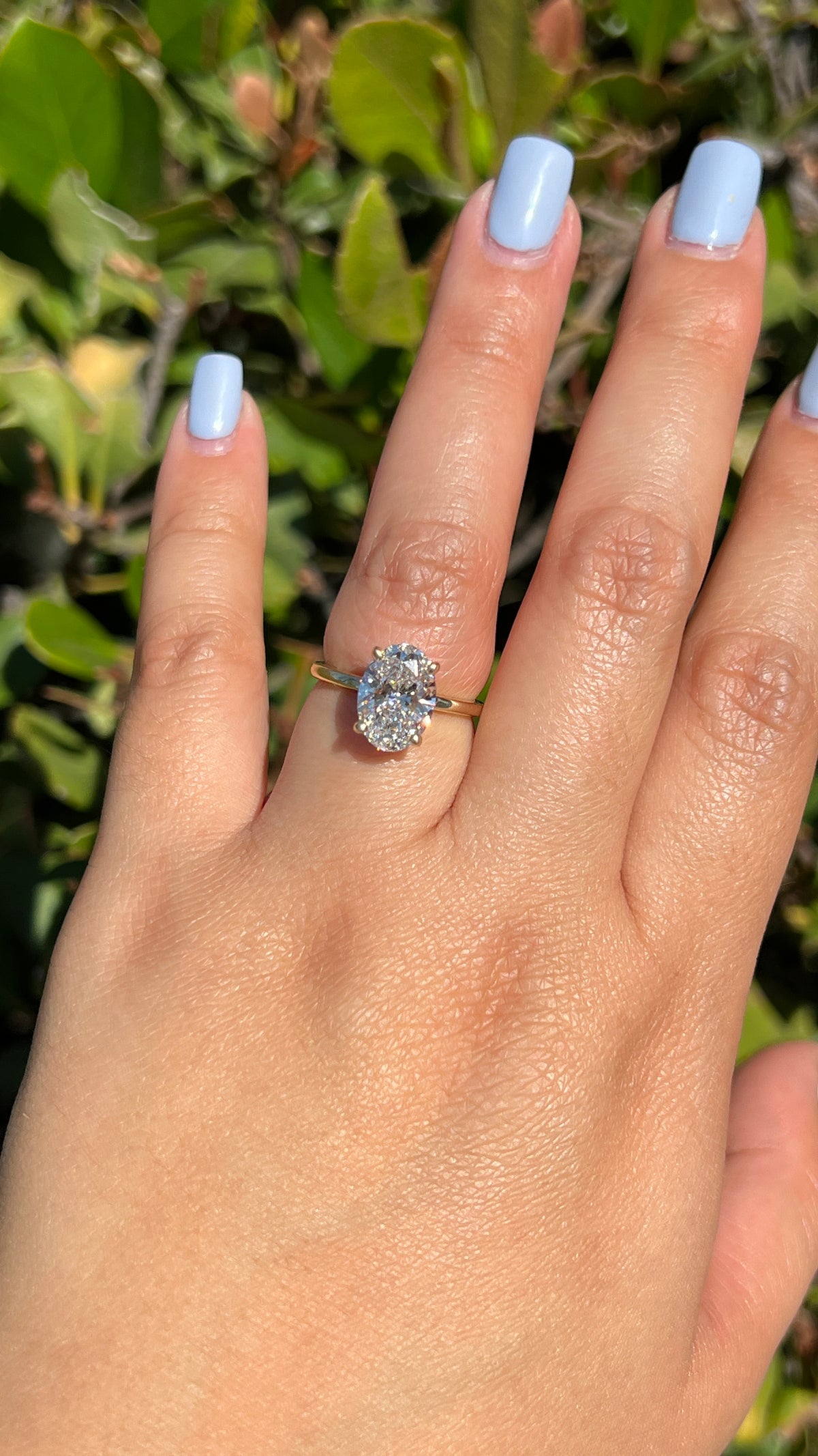 Sophi 2.50ct E-VS1 Oval Cut Lab Grown Diamond Engagement Ring 14K Gold