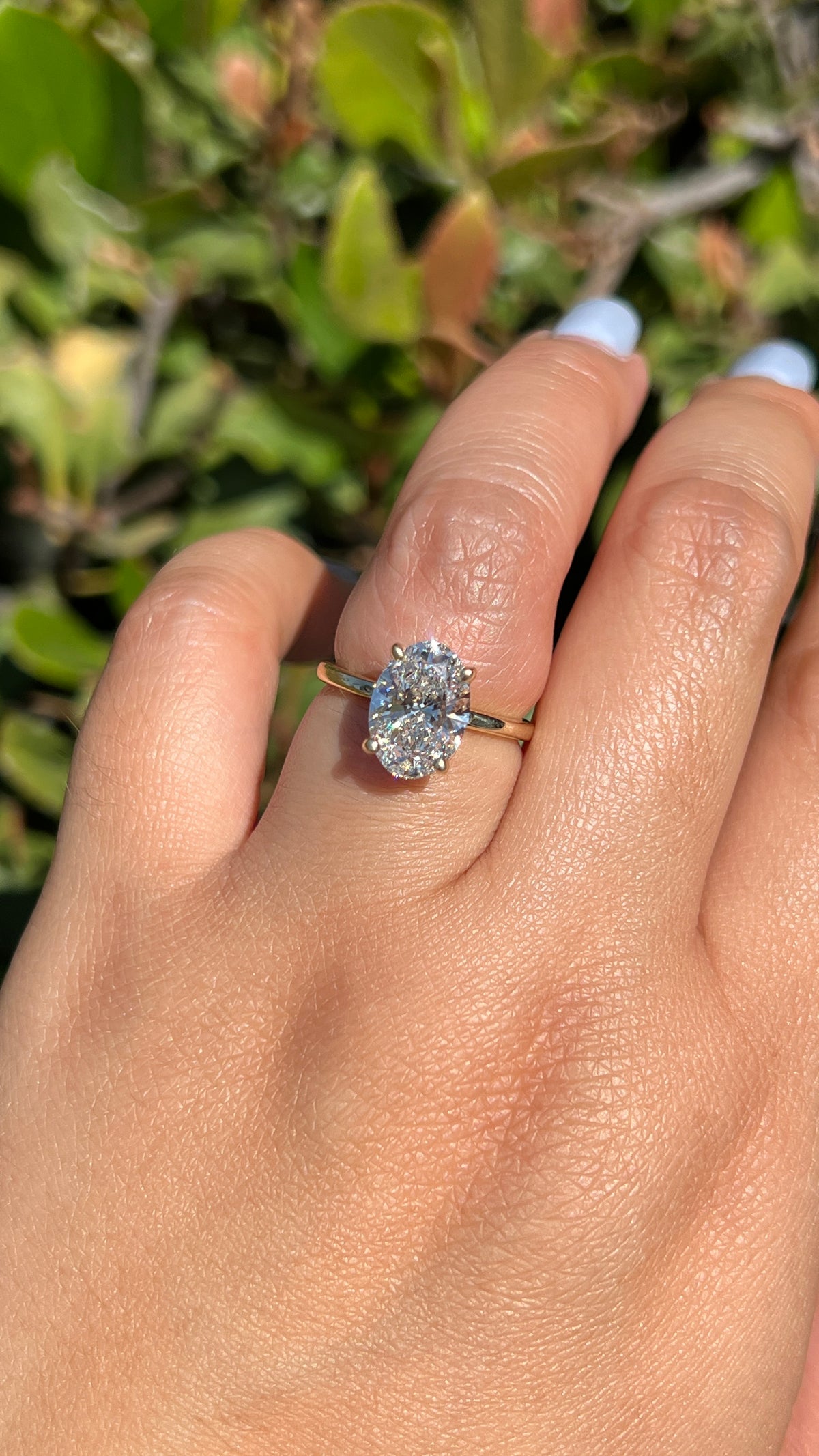 Sophi 2.50ct E-VS1 Oval Cut Lab Grown Diamond Engagement Ring 14K Gold