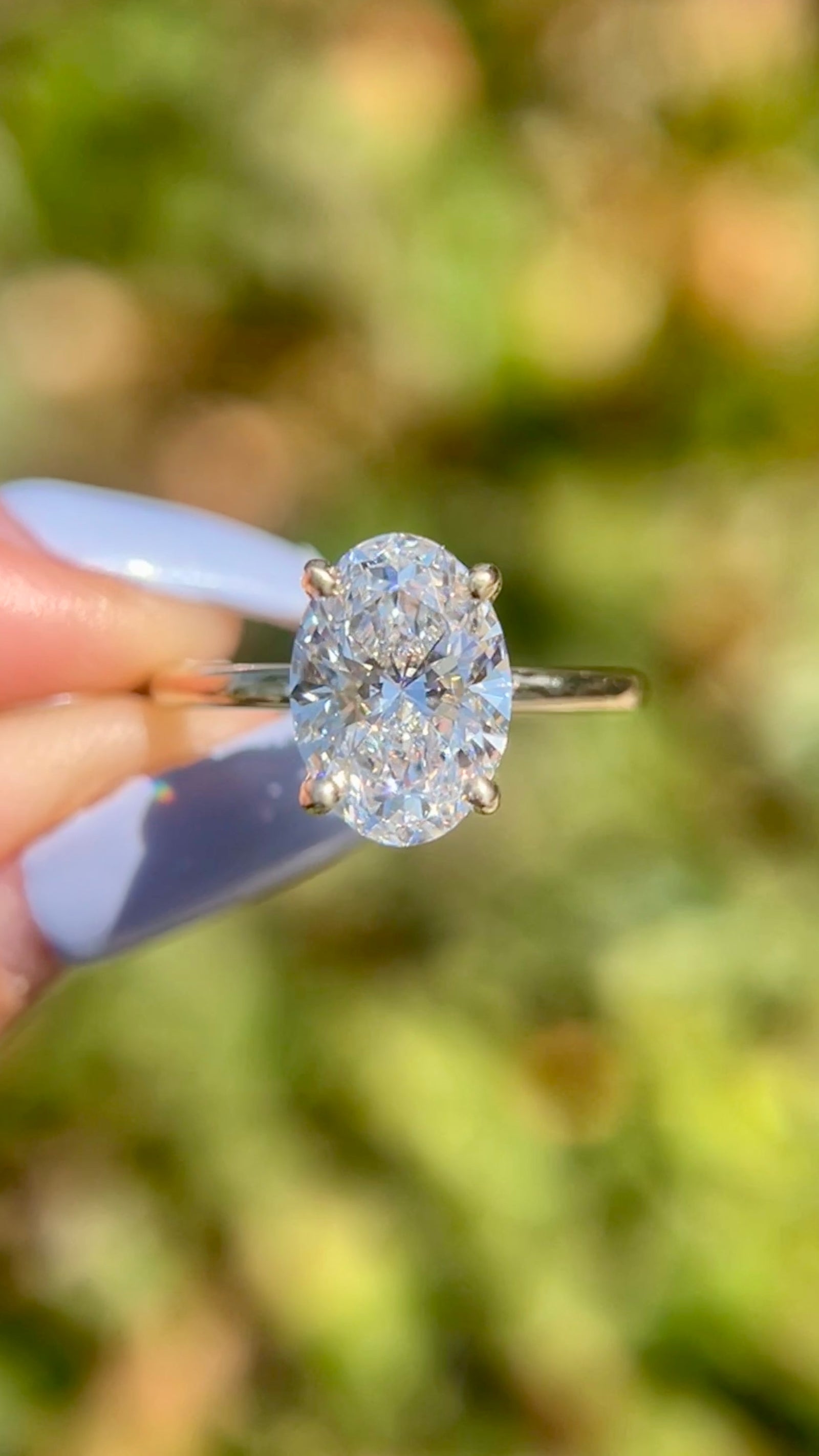 Sophi 2.50ct E-VS1 Oval Cut Lab Grown Diamond Engagement Ring 14K Gold