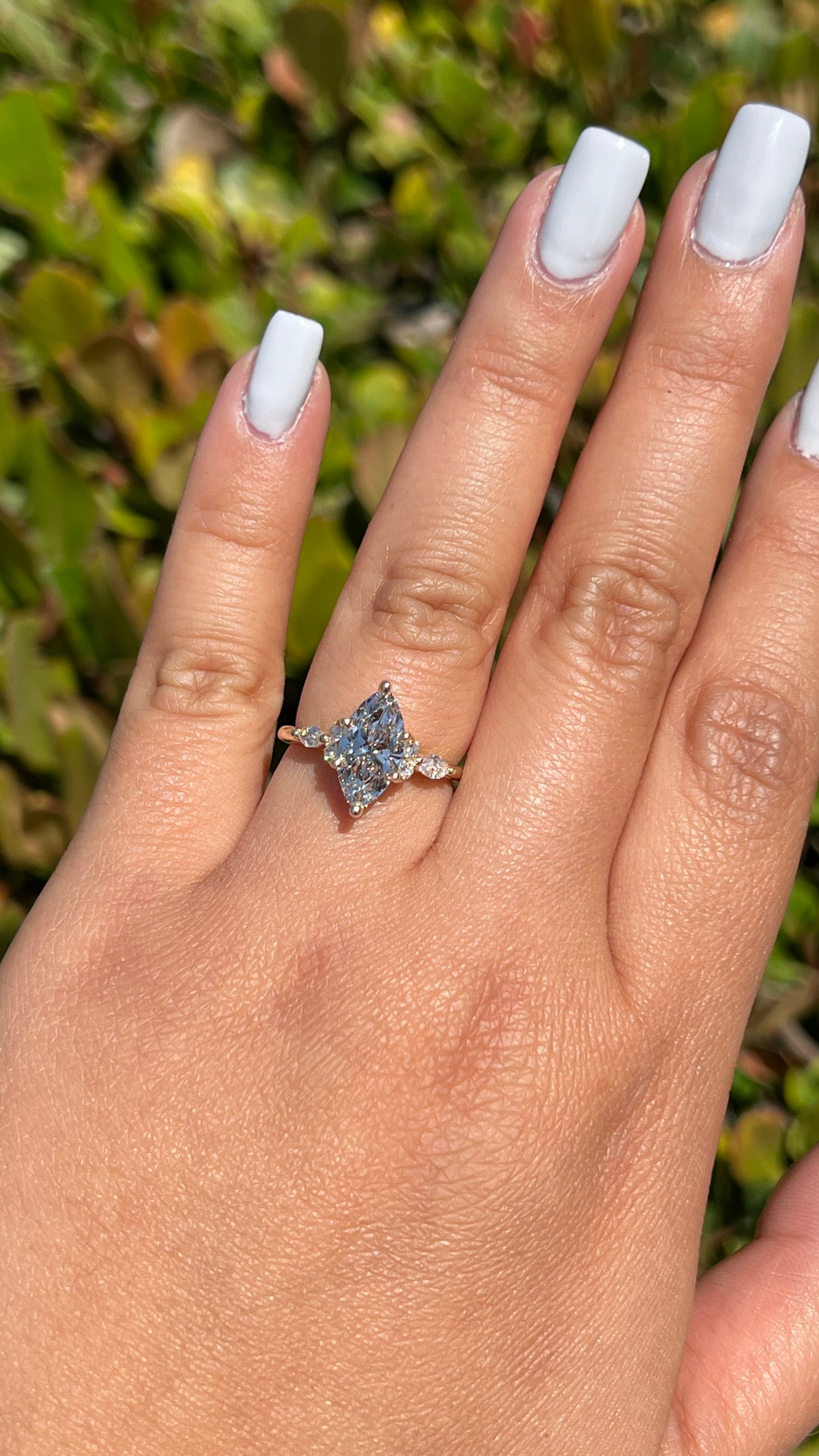 Mia 2.09ct E-VS1 Marquise Cut Lab Grown Diamond Engagement Ring 14K Gold