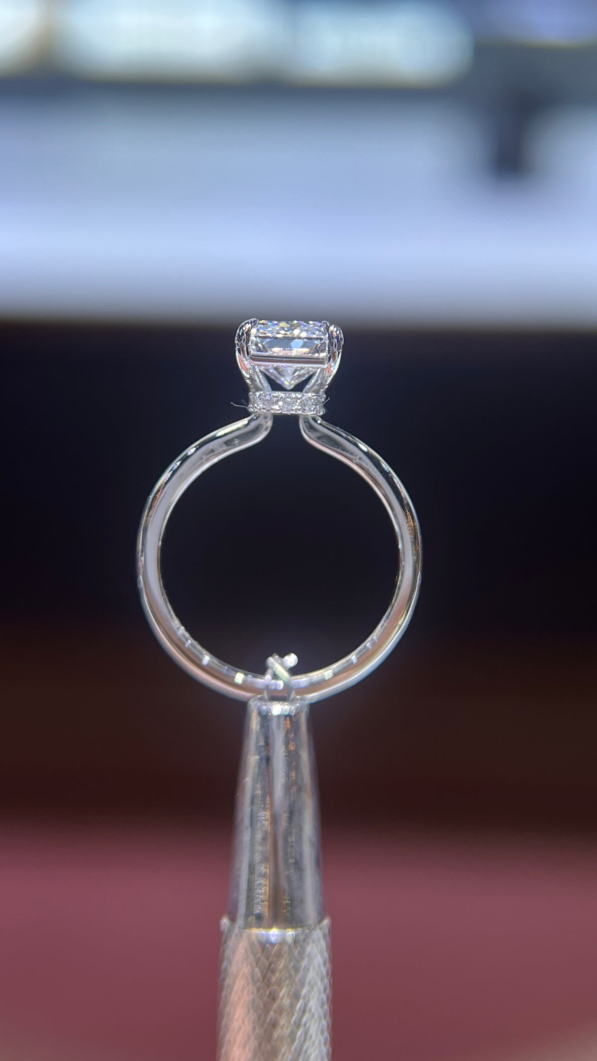 Sophi 2.04ct F-VS1 Radiant Cut Lab Grown Diamond Engagement Ring 14K Gold