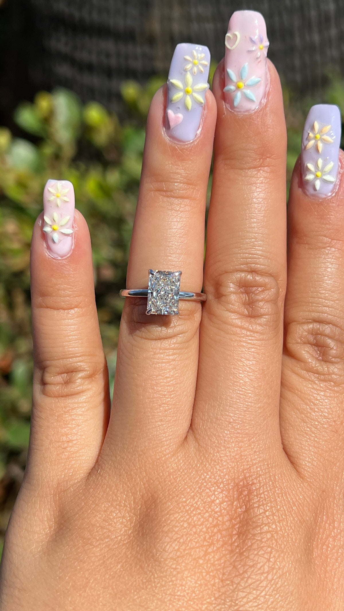 Sophi 2.04ct F-VS1 Radiant Cut Lab Grown Diamond Engagement Ring 14K Gold