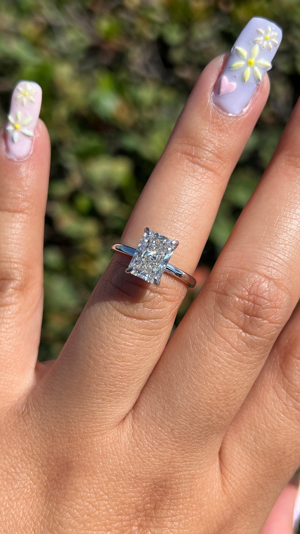 Sophi 2.04ct F-VS1 Radiant Cut Lab Grown Diamond Engagement Ring 14K Gold