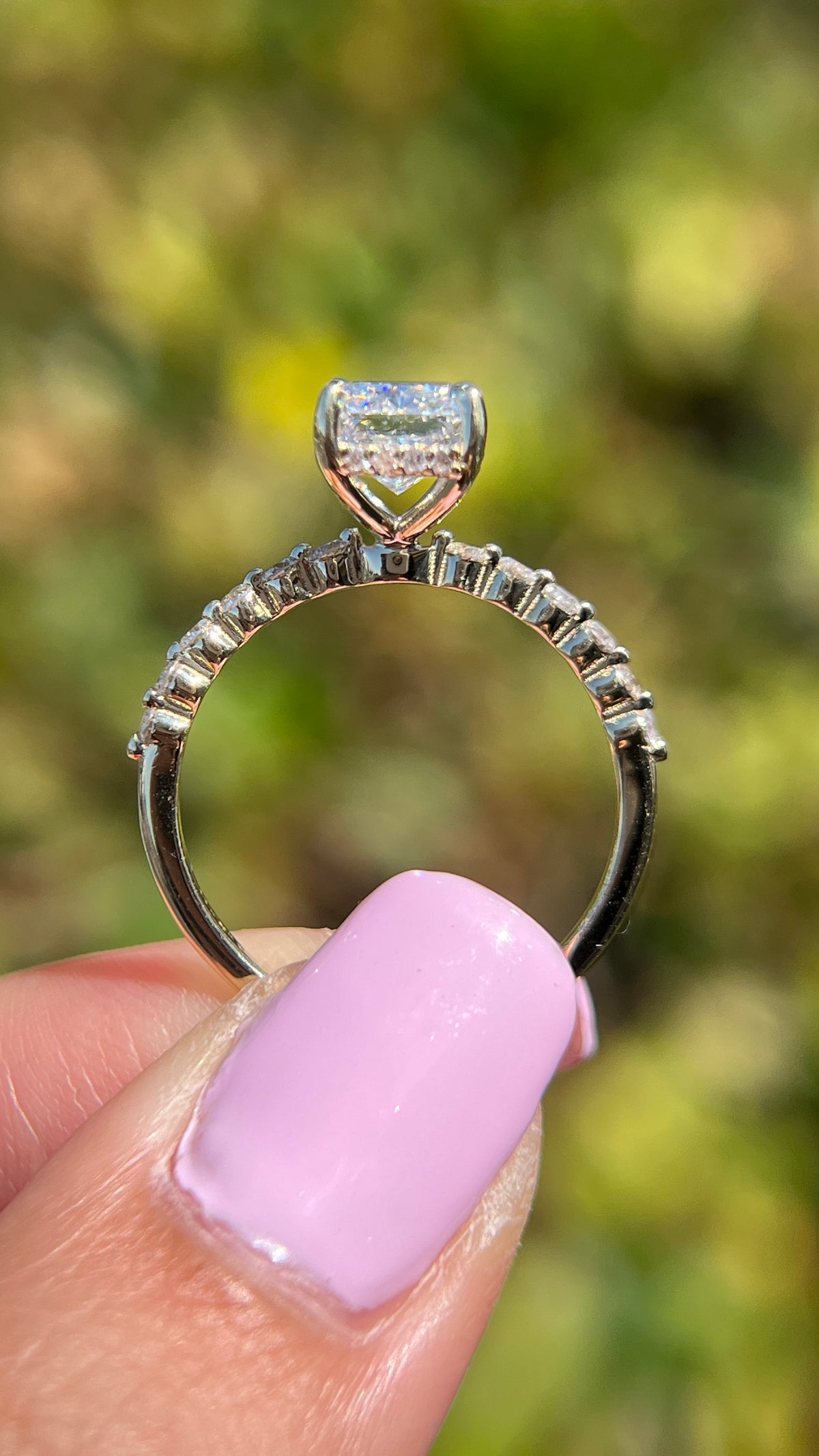 Iris 2.26ct E-VS1 Radiant Cut Lab Grown Diamond Engagement Ring 14K Gold